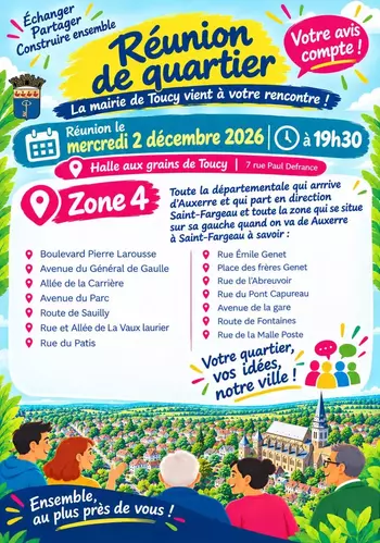 Réunion de quartier zone 4