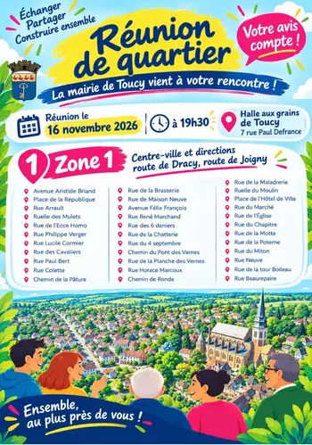 Réunion de quartier zone 1