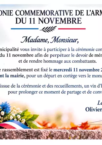 Cérémonie Commémorative de l'Armistice du 11 Novembre